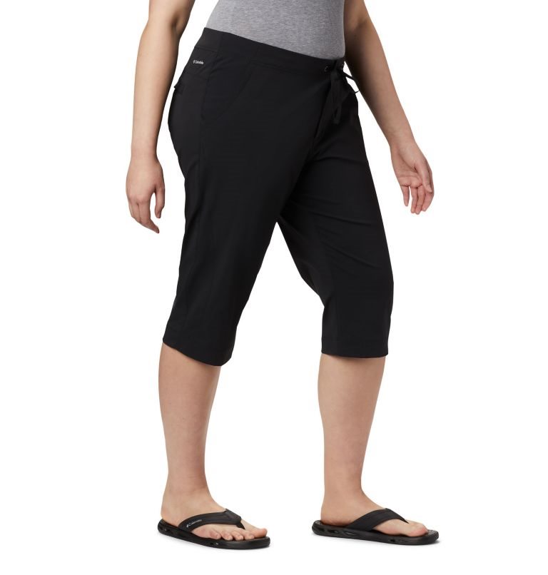 Women's Columbia Anytime Outdoor Capris Sport Pants Black | Plus Size CA-HC860